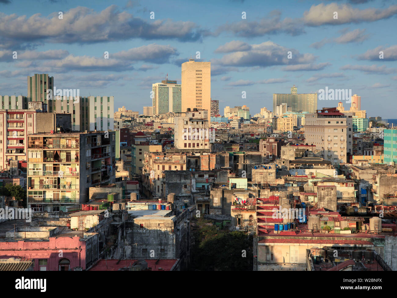 Skyline von Centro Habana, Havanna, Kuba Stockfoto