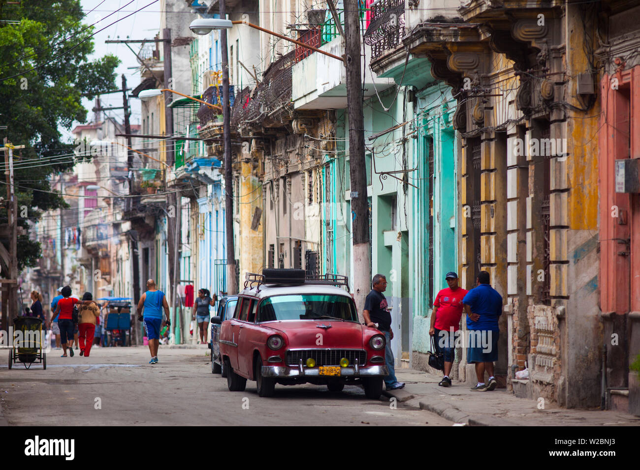 Straßen von Habana Vieja, Havanna, Kuba Stockfoto