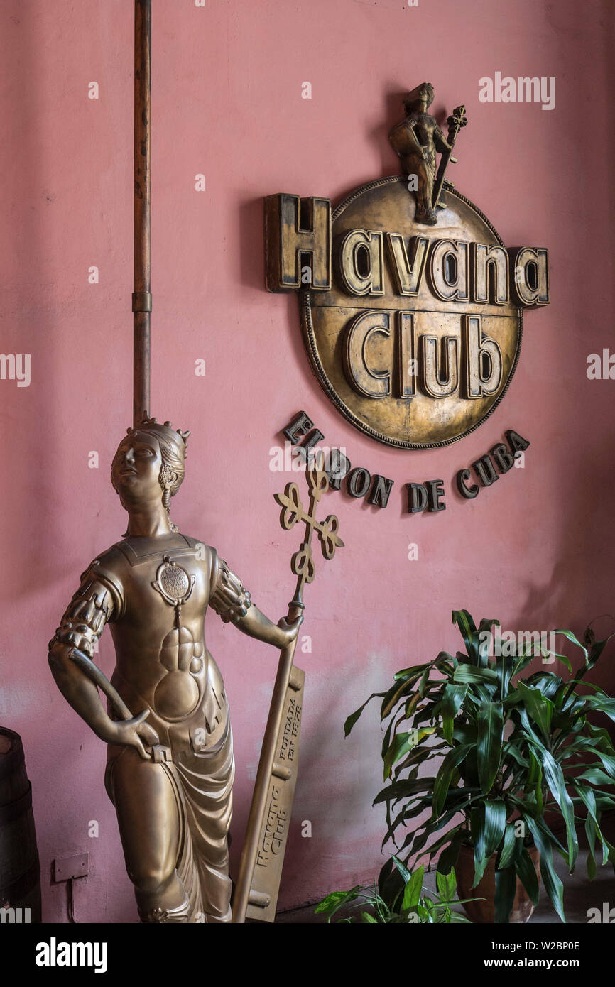 Havana Club Museum, Habana Vieja, Havanna, Kuba Stockfoto