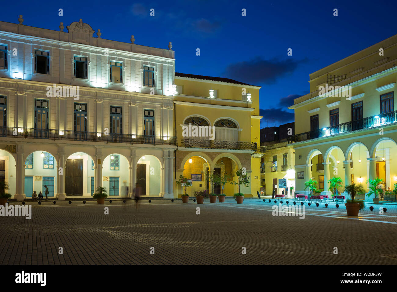 Plaza Vieja, Habana Vieja, Havanna, Kuba Stockfoto