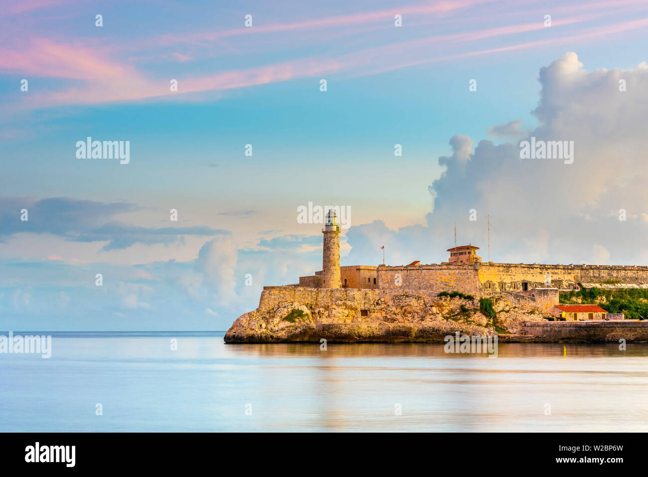 Kuba, Havanna, Castillo del Morro (Castillo de los Tres Reyes del Morro) Stockfoto