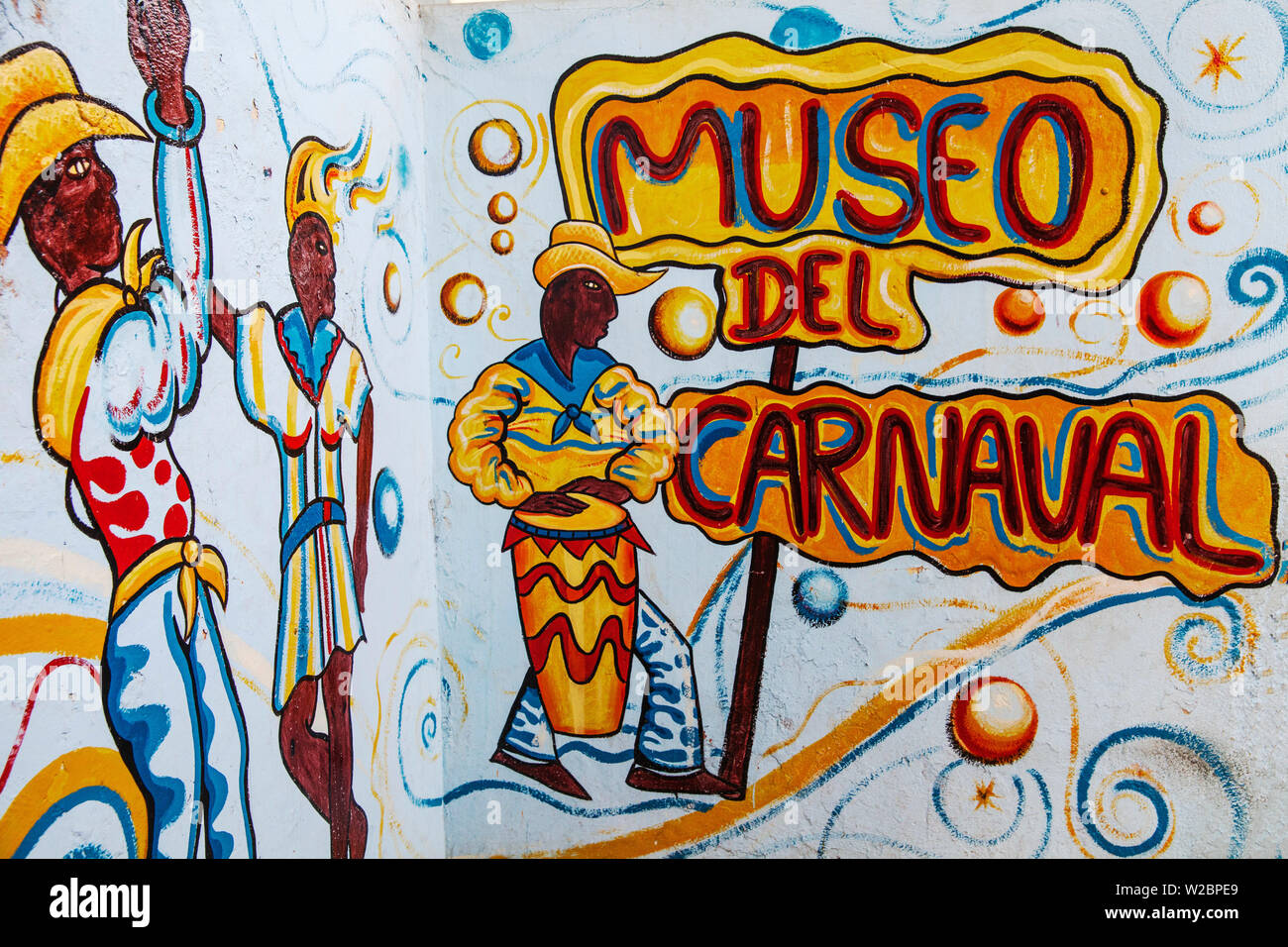 Kuba, Santiago de Cuba, Santiago de Cuba, das historische Zentrum, Calle Heredia, Museo del Carnava (Carnival Museum) Stockfoto