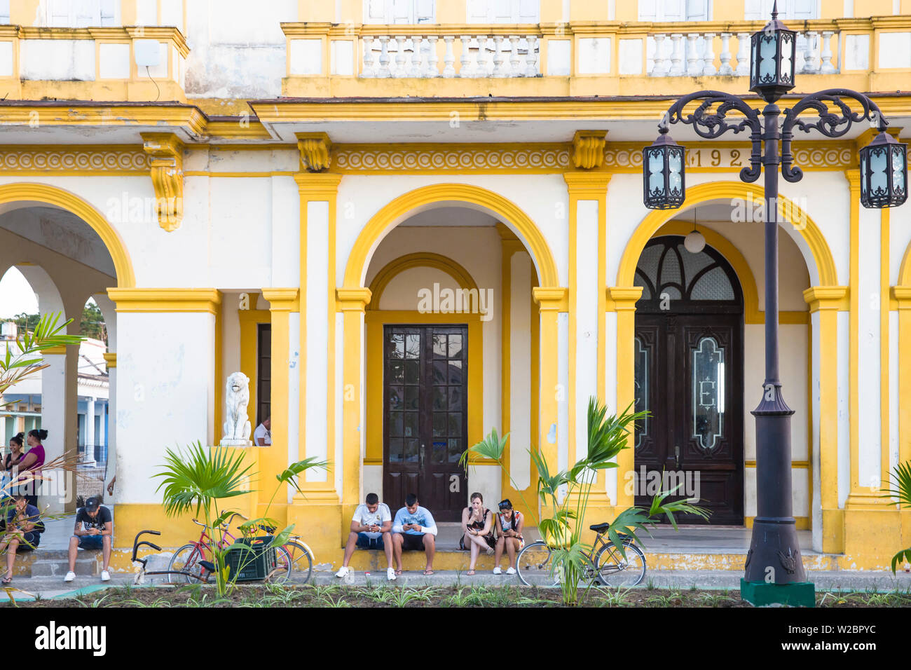 Kuba Ciego de Avila Provinz, Moron, Gebäude aus der Kolonialzeit Stockfoto