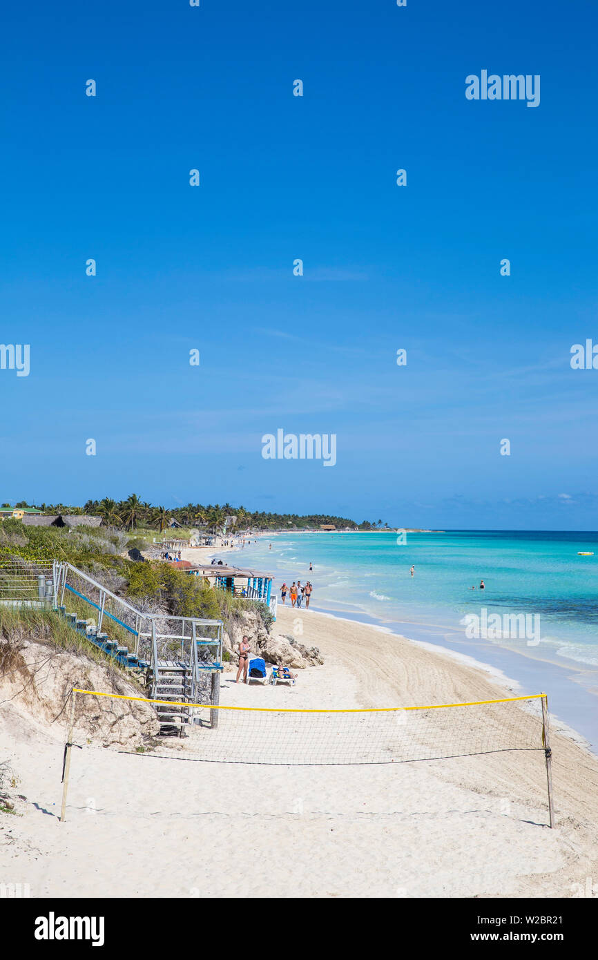 Kuba, Jardines del Rey, Cayo Coco, Blick auf Playa Larga Stockfoto