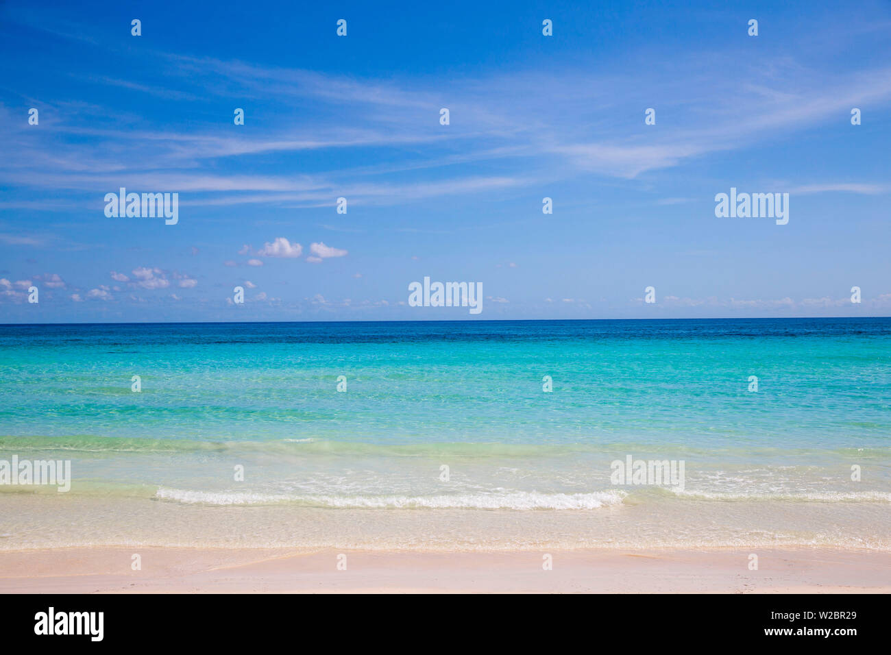 Kuba, Jardines del Rey, Cayo Coco, Playa Larga Stockfoto