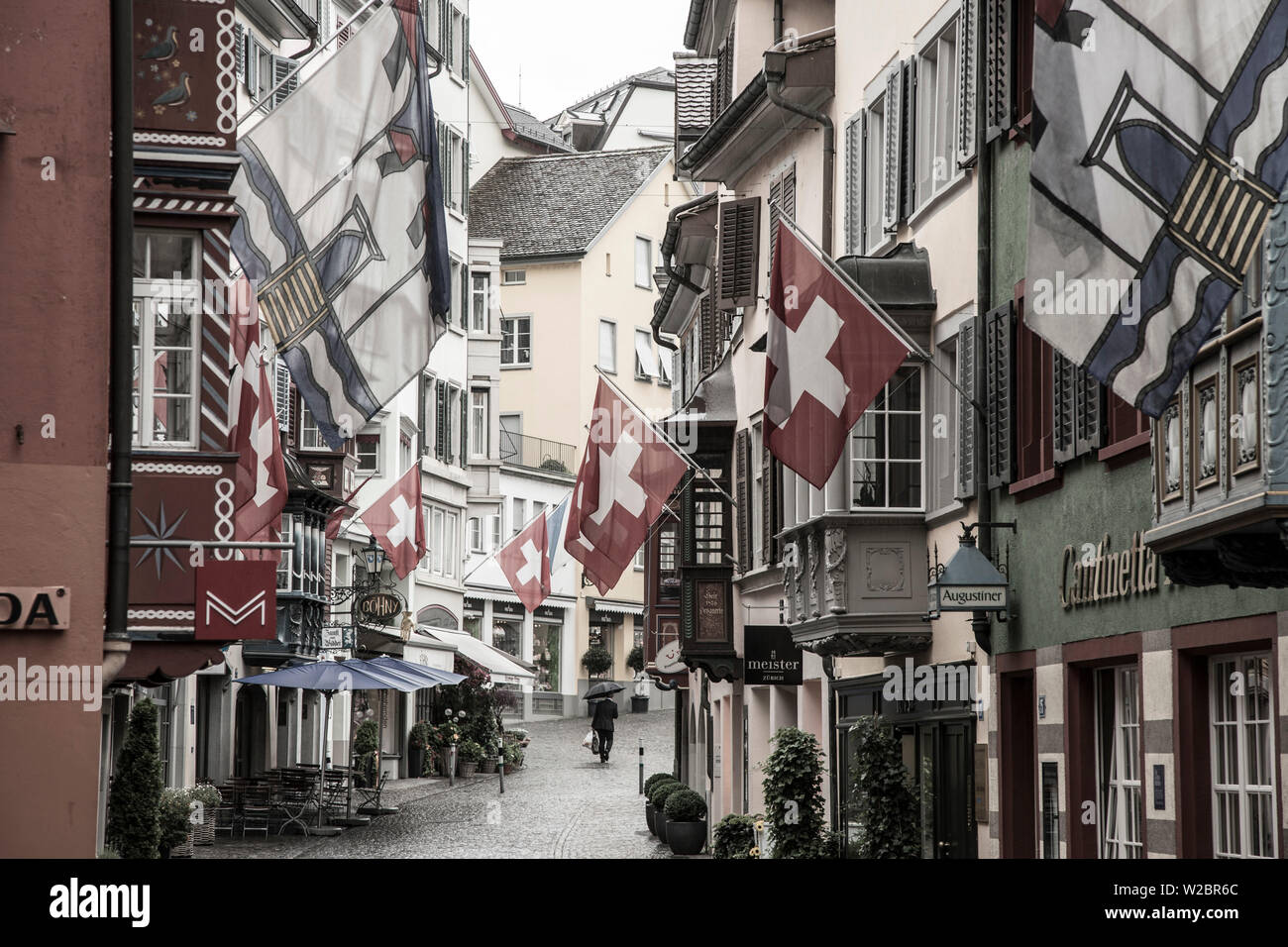 Augustinergasse, Zürich, Schweiz Stockfoto