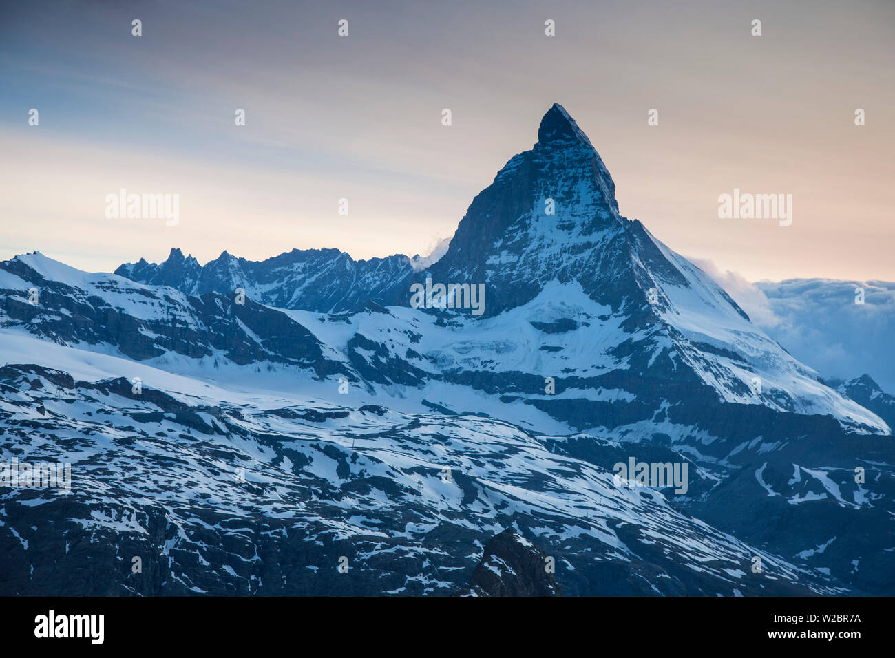 Matterhorn, Zermatt, Wallis, Schweiz Stockfoto