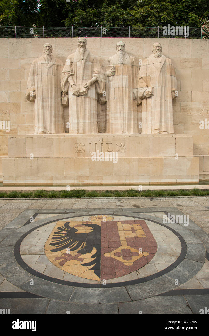 Reformation Wand, Parc des Bastions, Genf, Schweiz Stockfoto