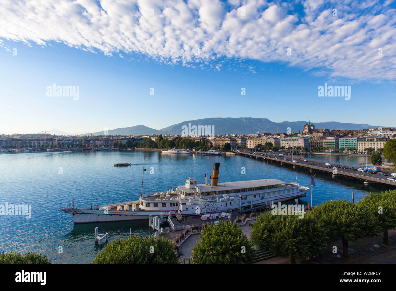 Lake Geneva, Genf, Schweiz Stockfoto