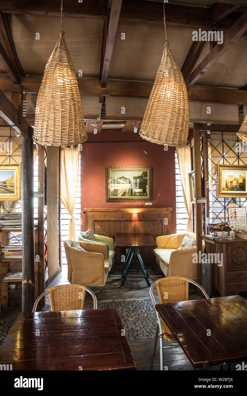 Cafe in der M 50 Arts Complex, Shanghai, China Stockfoto