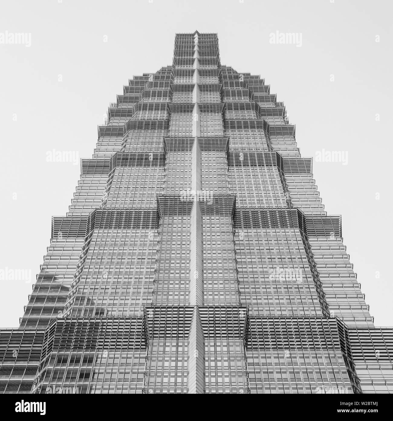 Jin Mao Tower, Lujiazui, Pudong, Shanghai, China Stockfoto