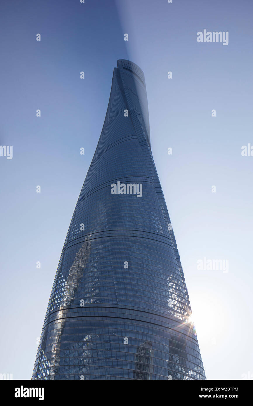 Shanghai Tower, Lujiazui Finanzviertel Pudong, Shanghai Tower, Shanghai, China Stockfoto