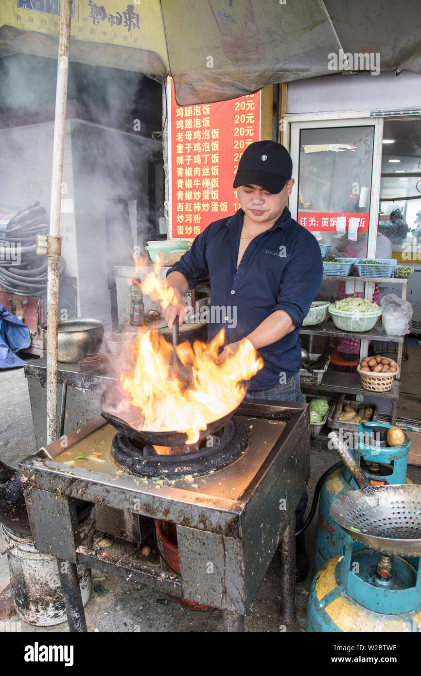 Man kocht die Gassen, alten Stadt, Shanghai, China Stockfoto