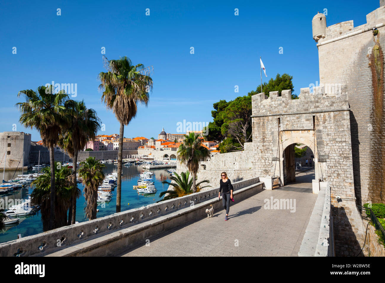 Äußere Ploce, Stari Grad (Altstadt), Dubrovnik, Dalmatien, Kroatien Stockfoto
