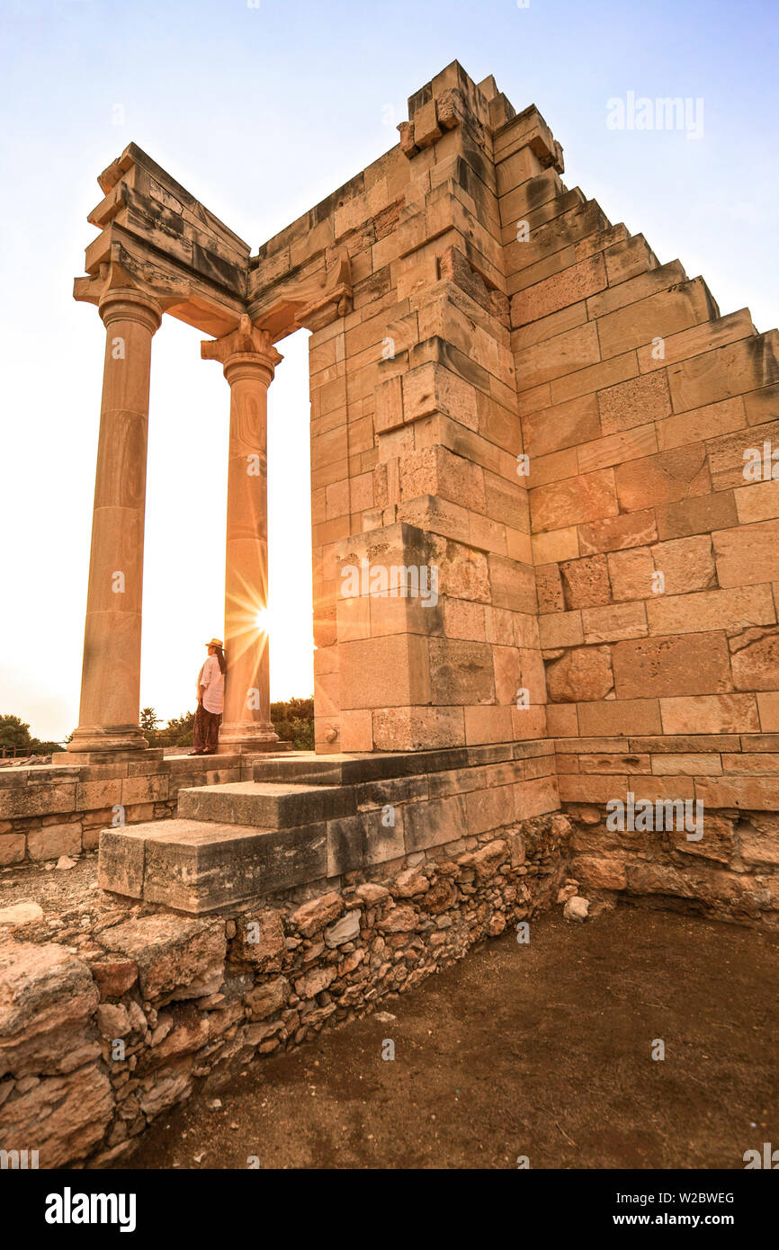 Tempel des Apollo, Kourion, Zypern, östlichen Mittelmeer Stockfoto