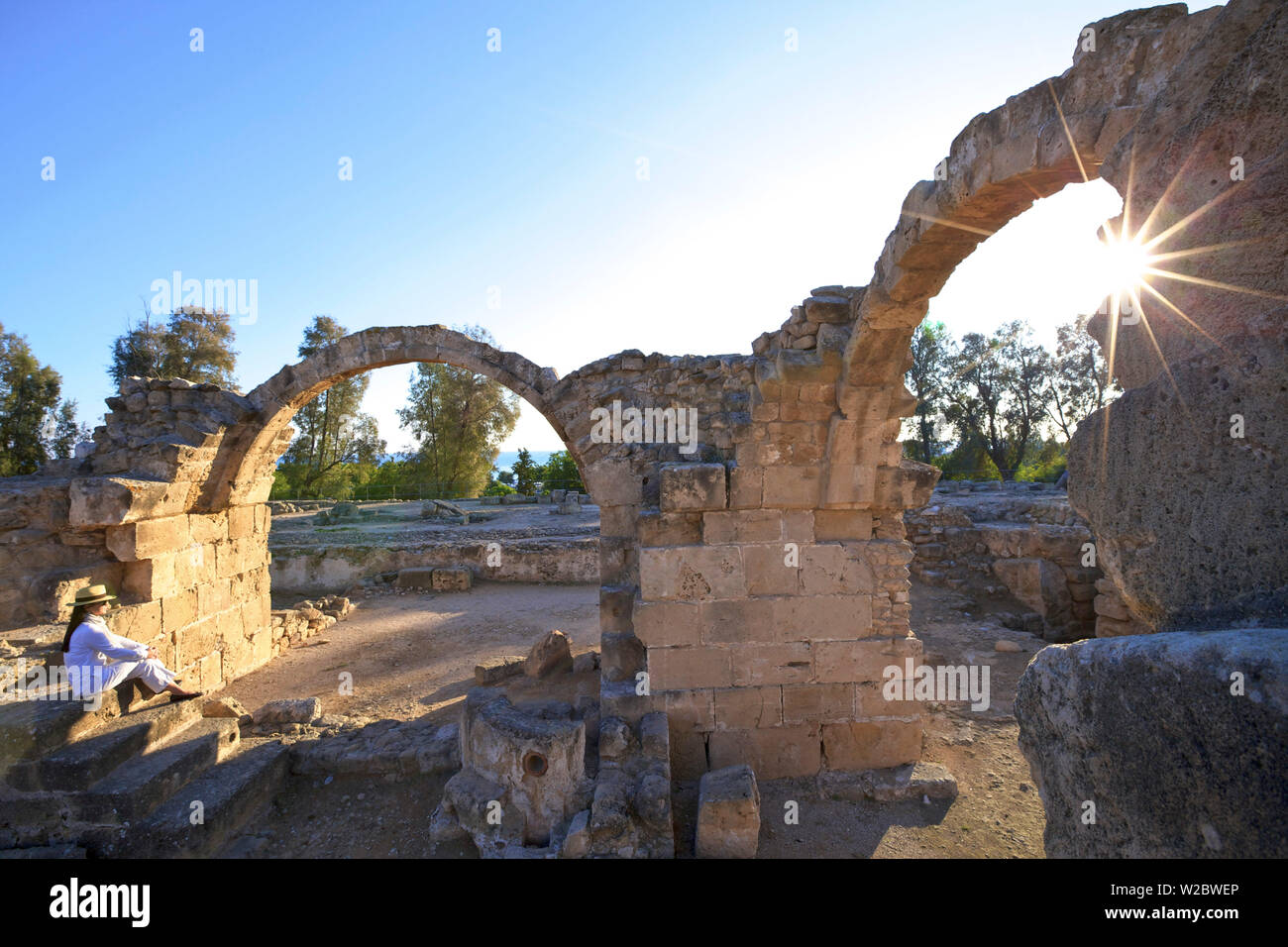 Saranda Kolones, Kato Pathos archäologischer Park, Pathos, Zypern, östlichen Mittelmeer Stockfoto