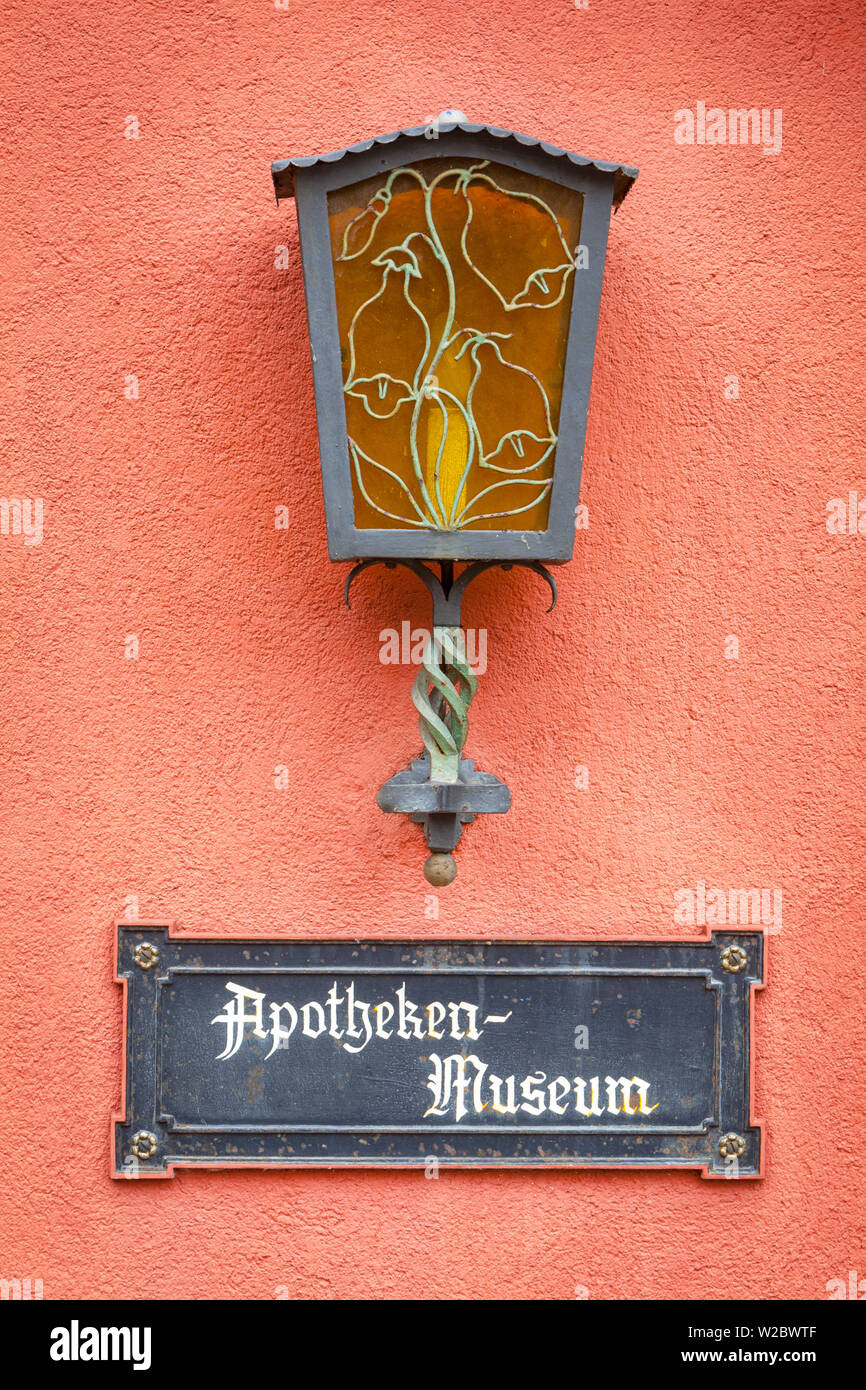 Historische Apotheke anmelden, Altstad (Altstadt), Schiltach, Schwaben, Baden-Württemberg, Deutschland Stockfoto