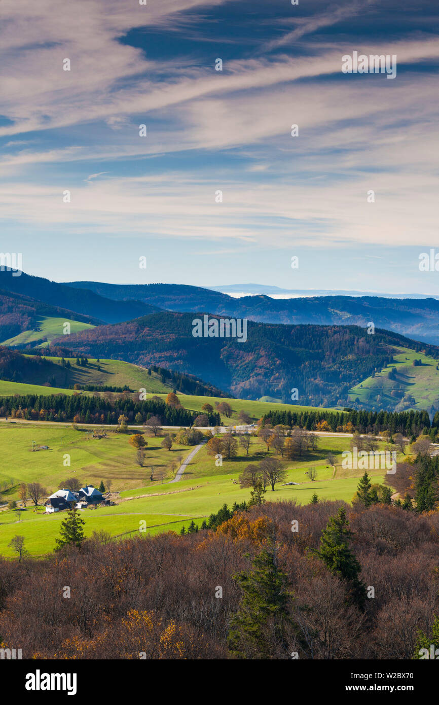 Deutschland, Baden-Wurttemburg, Schwarzwald, Schauinsland, Berglandschaft, Herbst Stockfoto