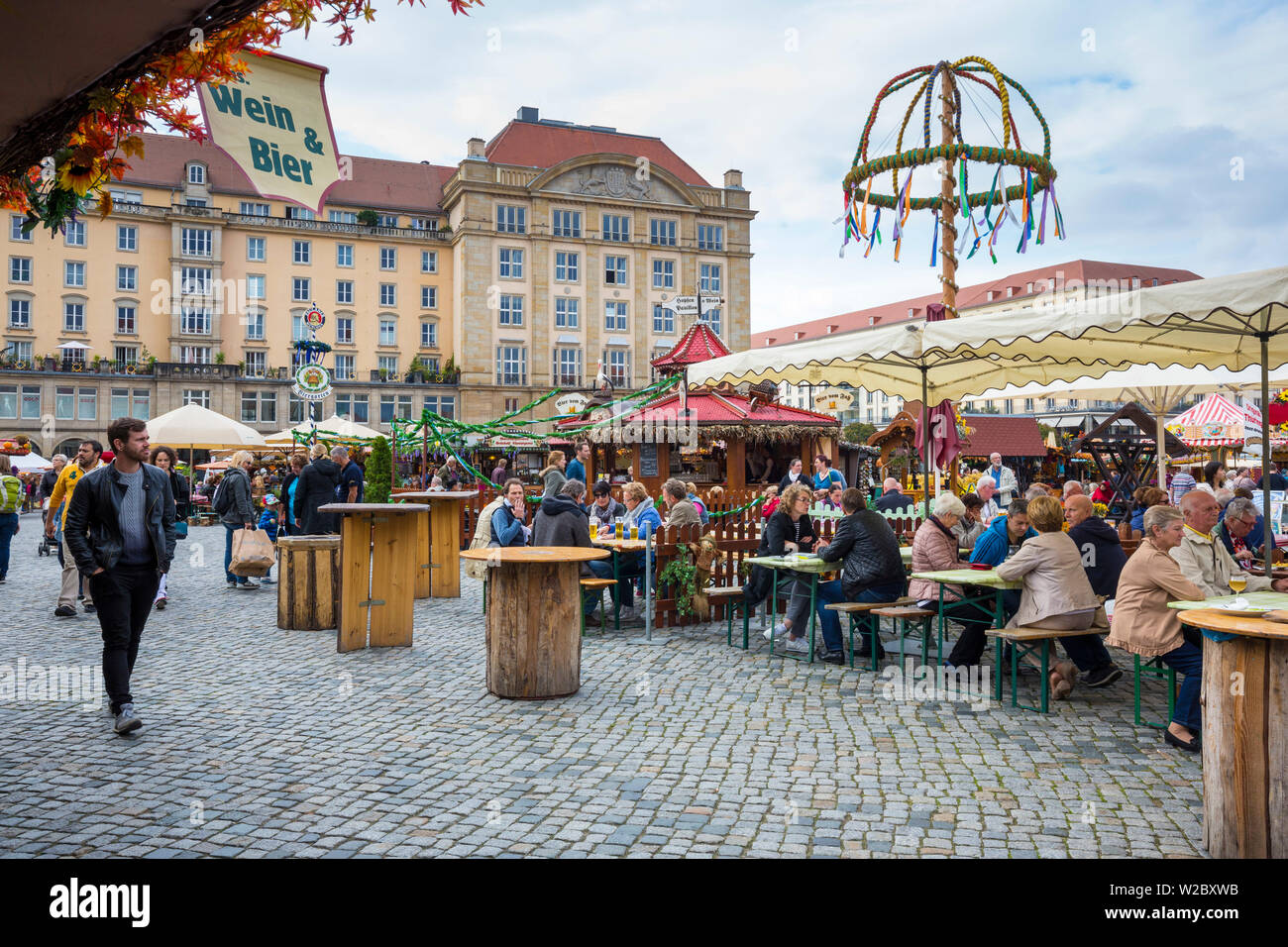 Altmarkt, Dresden, Sachsen, Deutschland Stockfoto