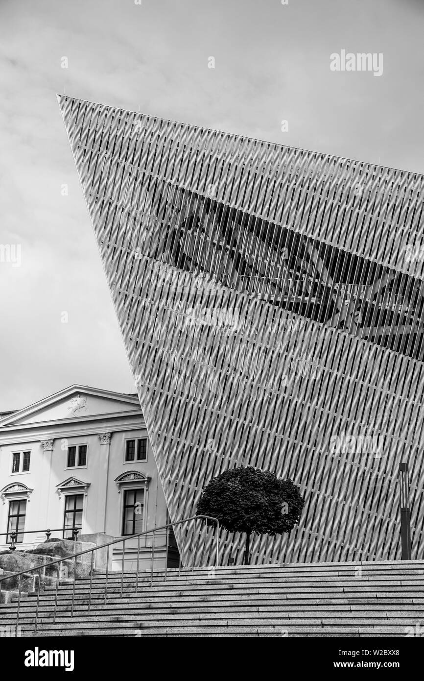 Erweiterung von Daniel Libeskind, Militarhistorische Museum, Dresden, Sachsen, Deutschland Stockfoto