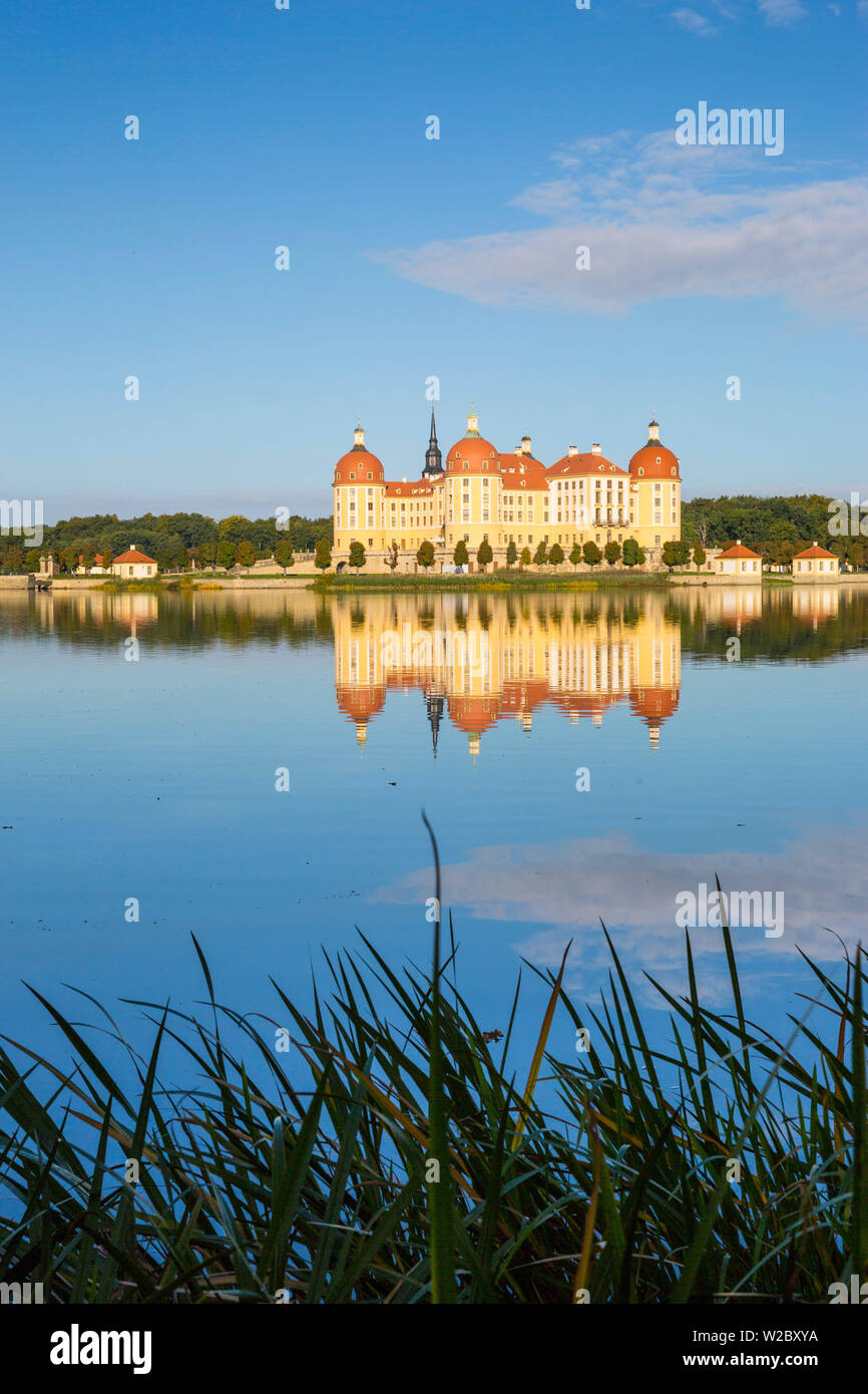 Schloss Moritzburg, Moritzburg, Dresden, Sachsen, Deutschland Stockfoto