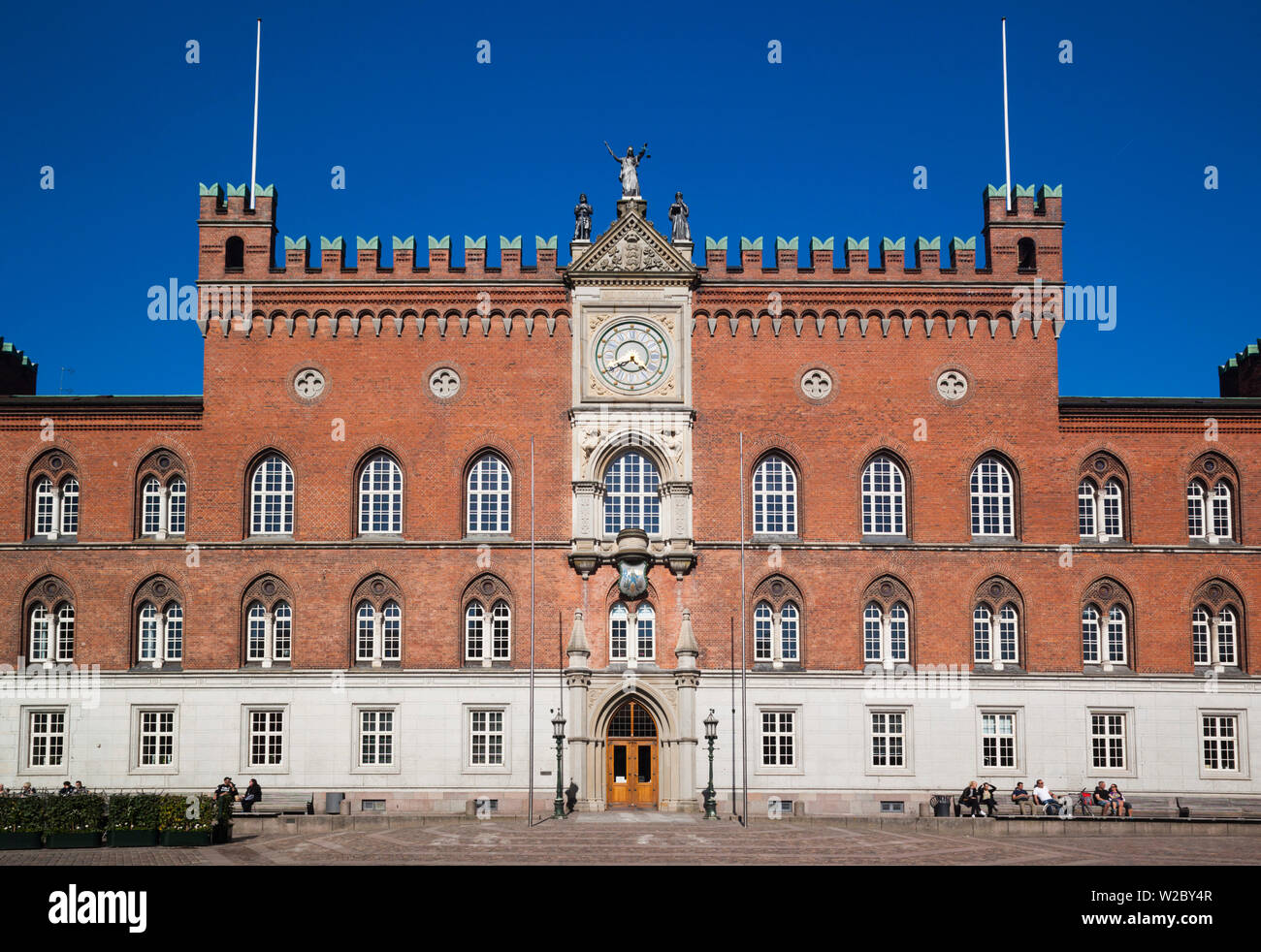 Dänemark, Fünen, Odense, Rathaus Stockfoto