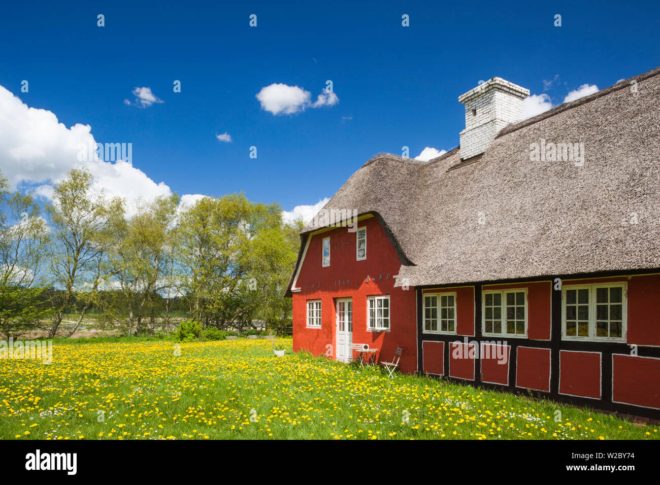 Dänemark, Jütland, Hobro, Wirtschaftsgebäude Stockfoto