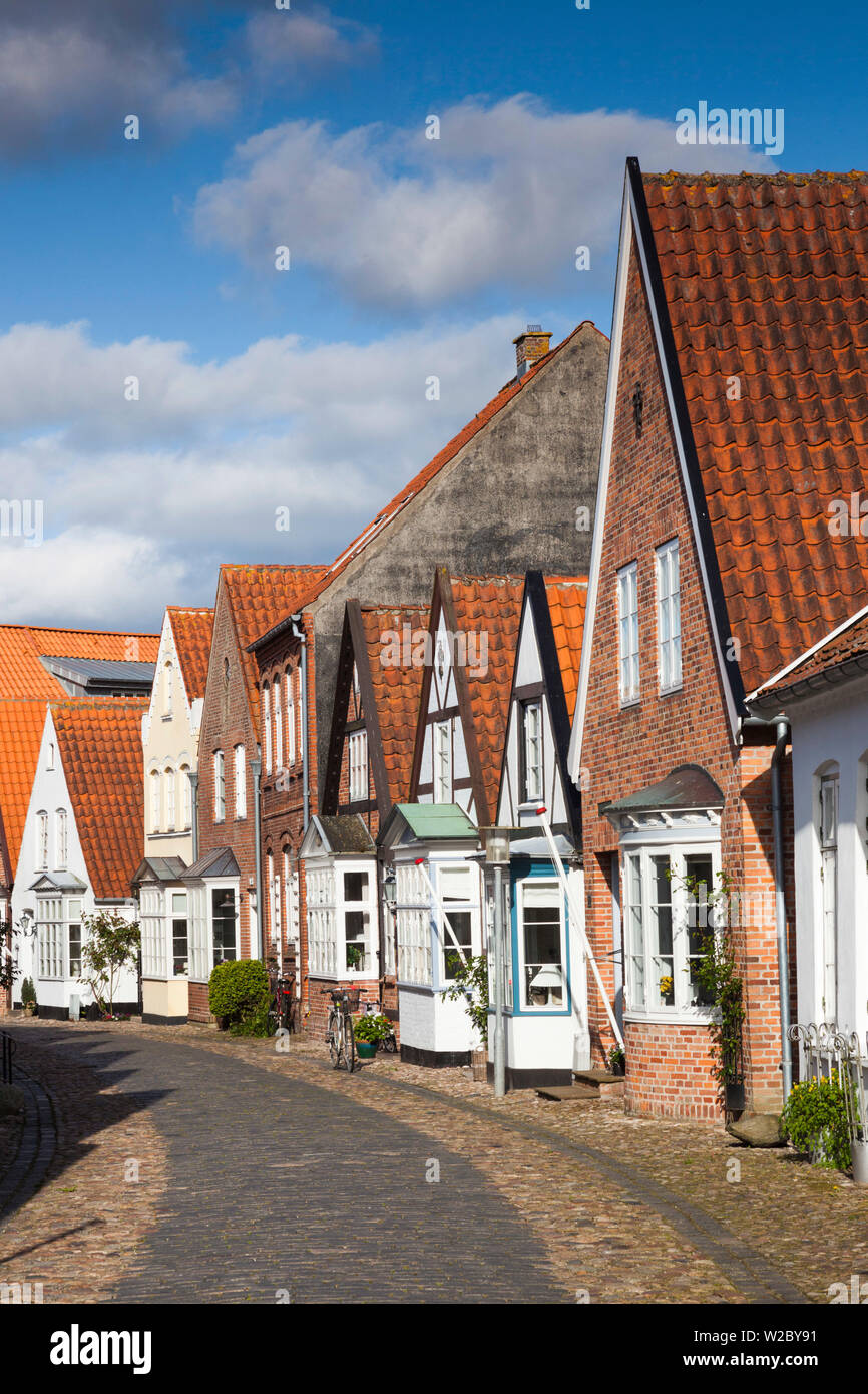 Dänemark, Jütland, Tonder, Dänemarks älteste Stadt, Stadtgebäude Stockfoto