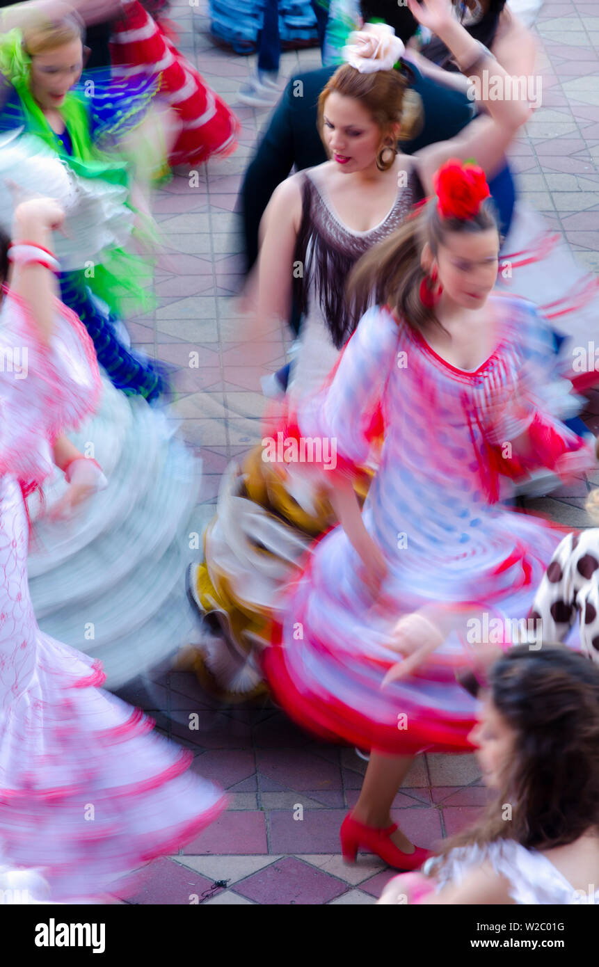 Spanien, Andalusien, Provinz Sevilla, Sevilla, Parque de Maria Luisa (Maria Luisa Park), Plaza de Espana Stockfoto