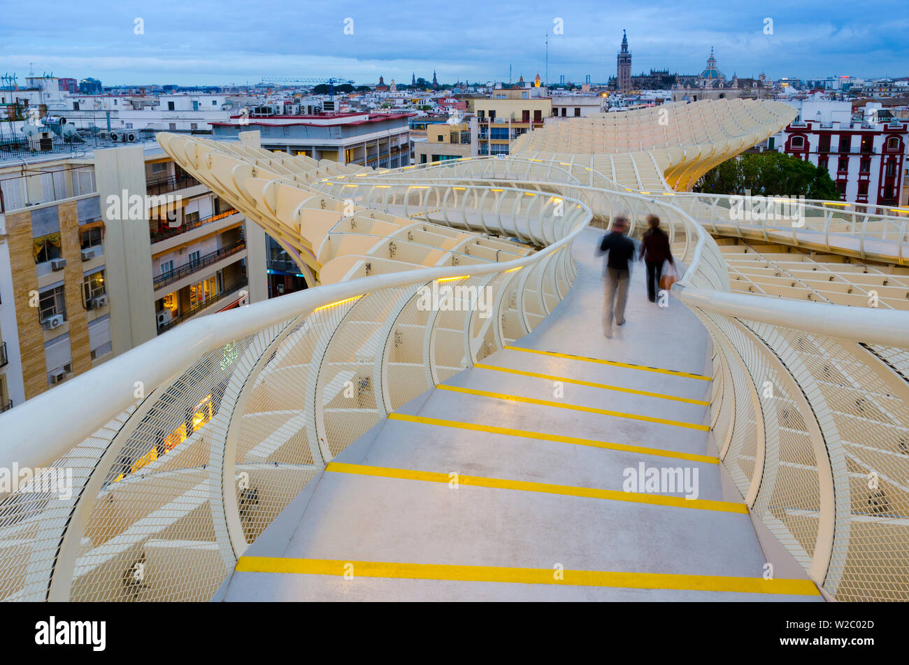 Spanien, Andalusien, Provinz Sevilla, Sevilla, Plaza de la Encarnacion, Metropol Parasol von Architekt Jürgen Mayer-Hermann Stockfoto