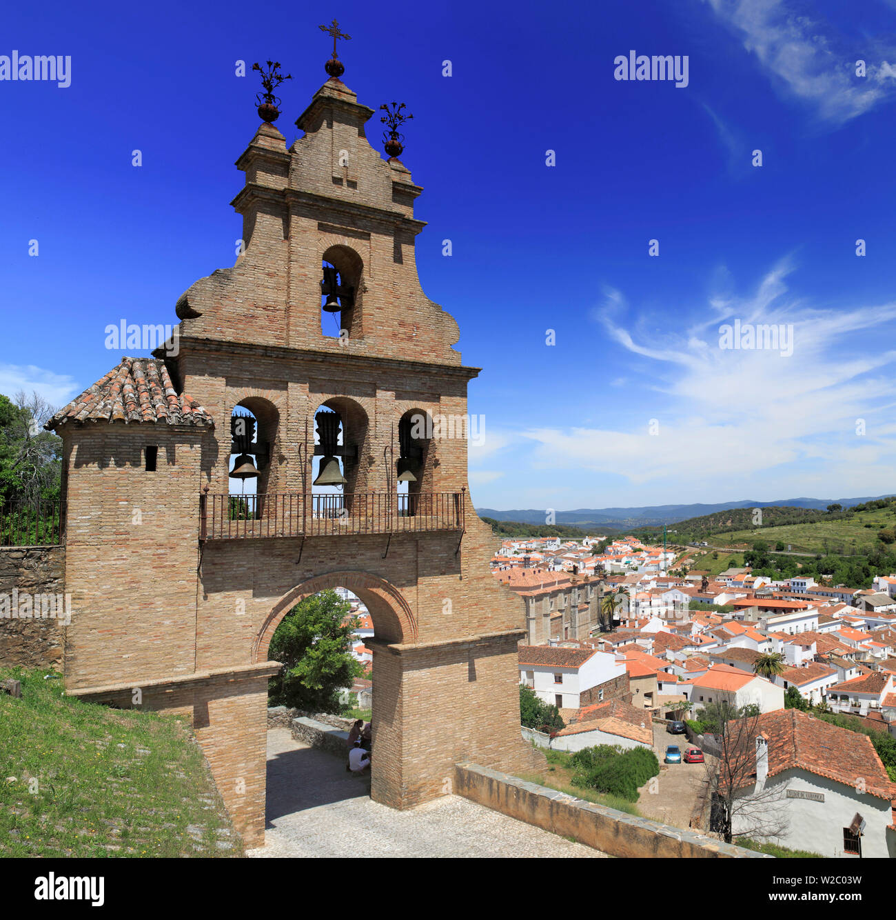 Kirche Nuestra Señora del Mayor Dolor, Aracena, Andalusien, Spanien Stockfoto