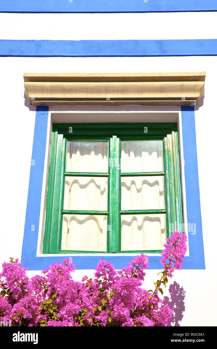 Typisch spanische Haus Puerto de Morgan, Gran Canaria, Kanarische Inseln, Spanien, Atlantik, Europa Stockfoto
