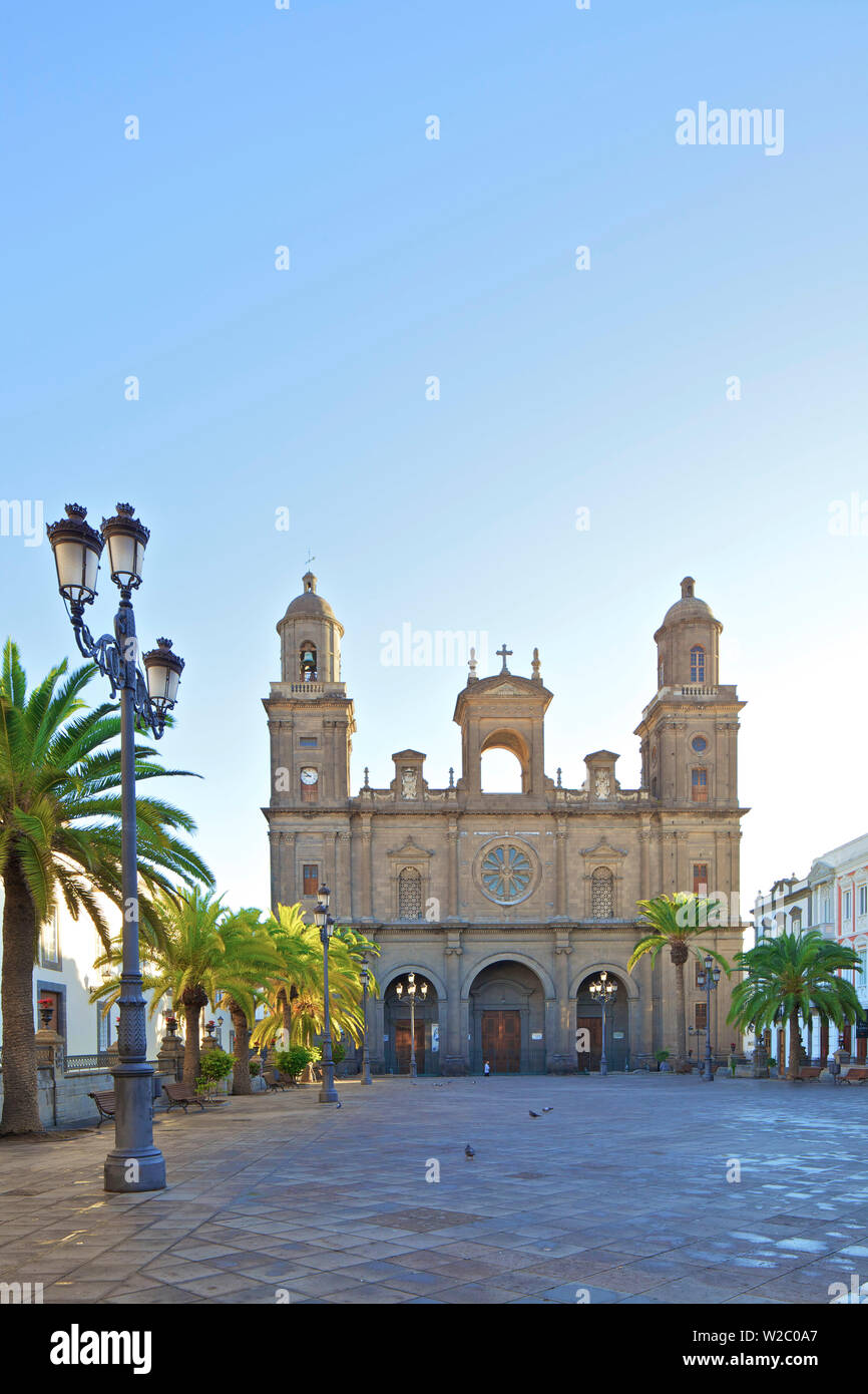 Die Santa Ana Kathedrale, Altstadt Vegueta in Las Palmas de Gran Canaria, Gran Canaria, Kanarische Inseln, Spanien, Atlantik, Europa Stockfoto