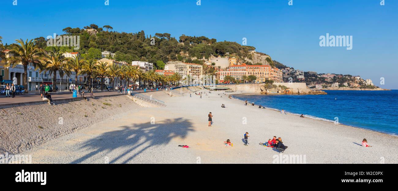 Promenade des Anglais, Nizza, Alpes-Maritimes Abteilung, Frankreich Stockfoto