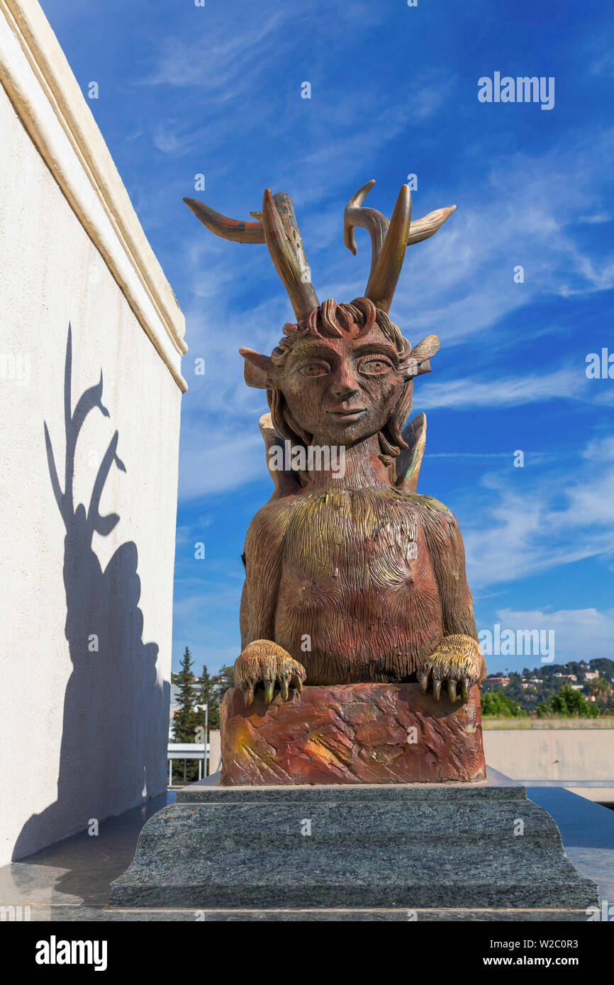 Grab von Jean Marais, Vallauris, Alpes-Maritimes Abteilung, Provence-Alpes-Cote d ' Azur, Frankreich Stockfoto Grab von Jean Marais, Vallauris, Alpes-Maritimes Abteilung, Provence-Alpes-Cote d ' Azur, Frankreich Stockfoto