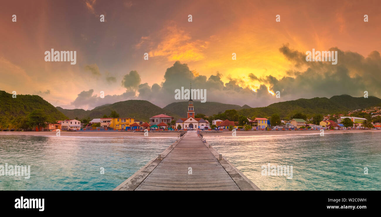 Karibik, Martinique, Les Anse d'Arlet Dorf Stockfoto