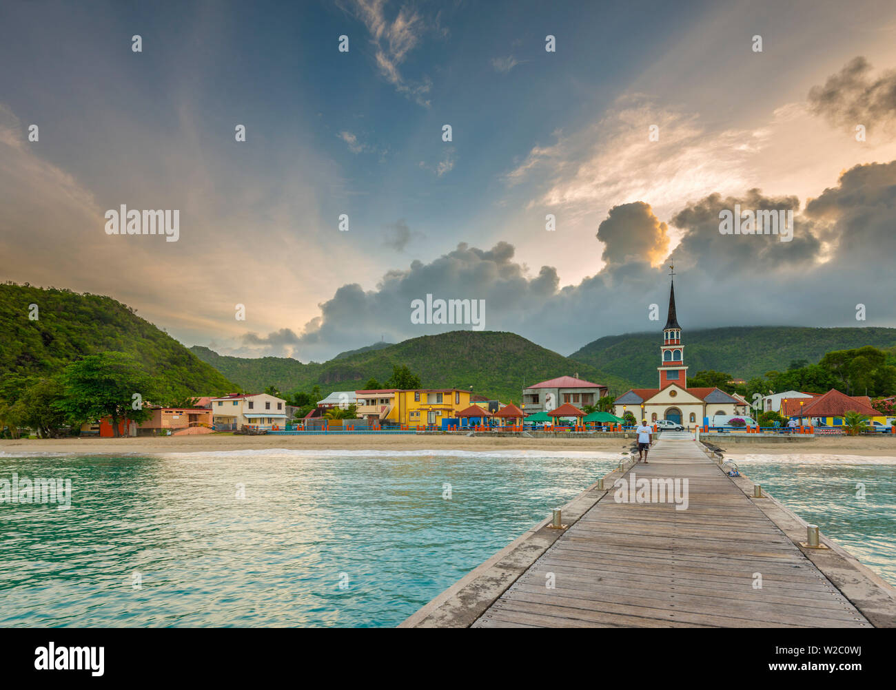 Karibik, Martinique, Les Anse d'Arlet Dorf Stockfoto