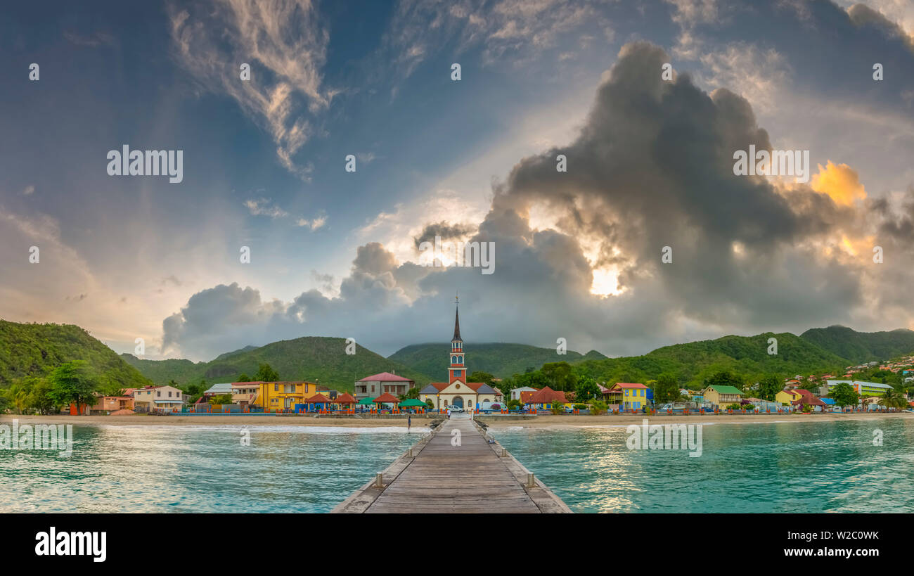 Karibik, Martinique, Les Anse d'Arlet Dorf Stockfoto