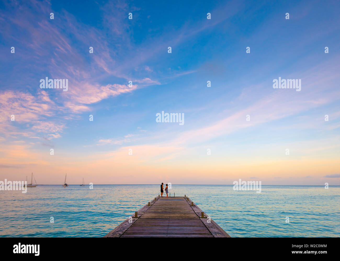 Karibik, Martinique, Les Anse d'Arlet Dorf Stockfoto