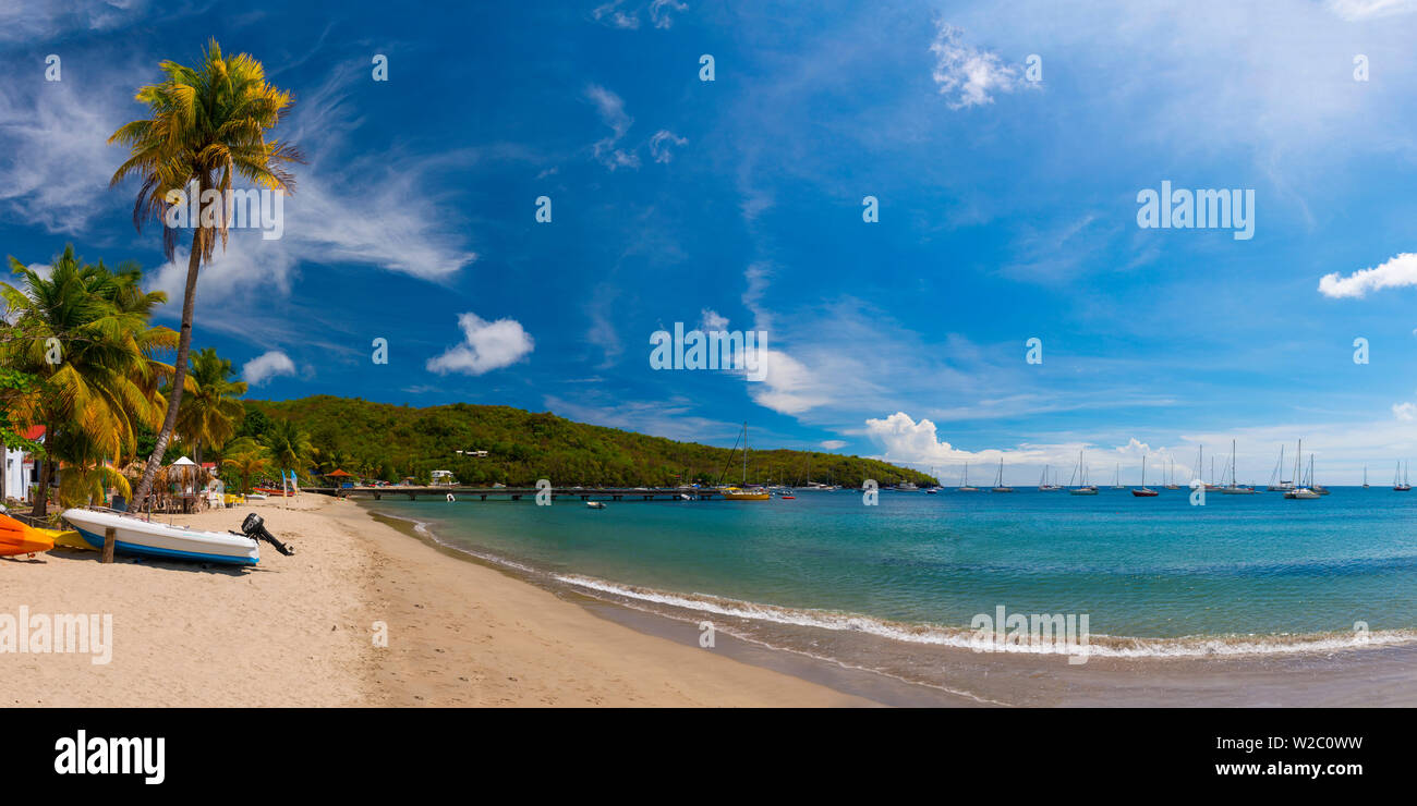 Karibik, Martinique, Les Anse d'Arlet, Grand Anse Beach Stockfoto