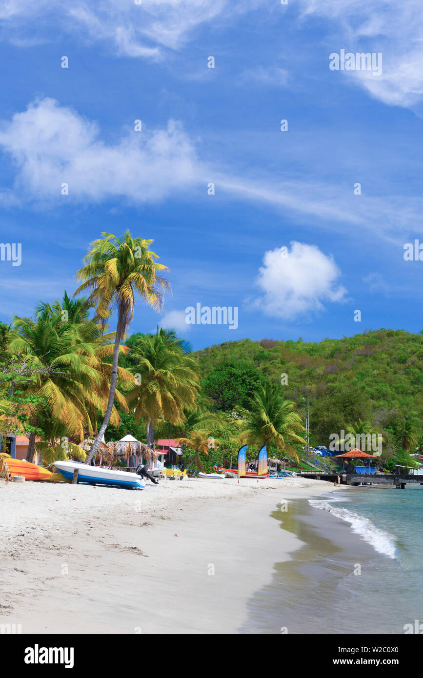 Karibik, Martinique, Les Anse d'Arlet, Grand Anse Beach Stockfoto