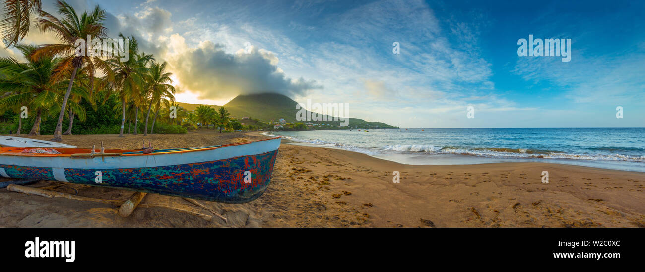 Karibik, Martinique, Les Anse d'Arlet, Petite Anse, Sunsrise Stockfoto