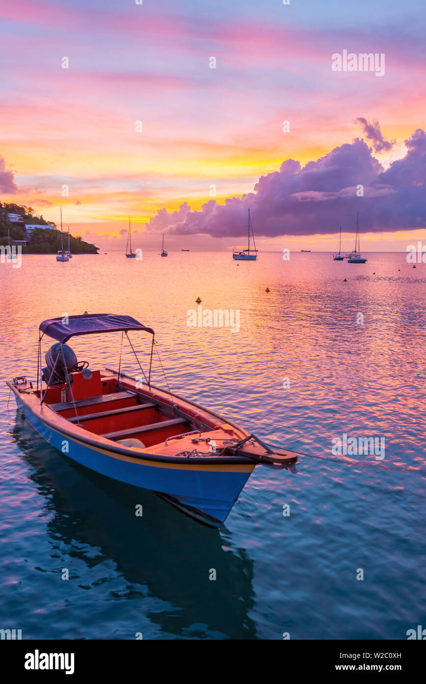 Karibik, Martinique, Pointe du Bout, Anse Strasse Mitan Stockfoto