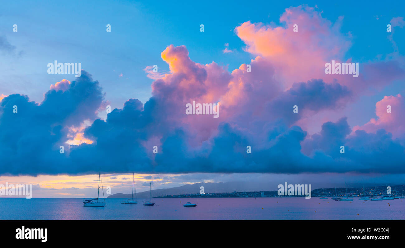 Karibik, Martinique, Pointe du Bout, Anse Strasse Mitan Stockfoto