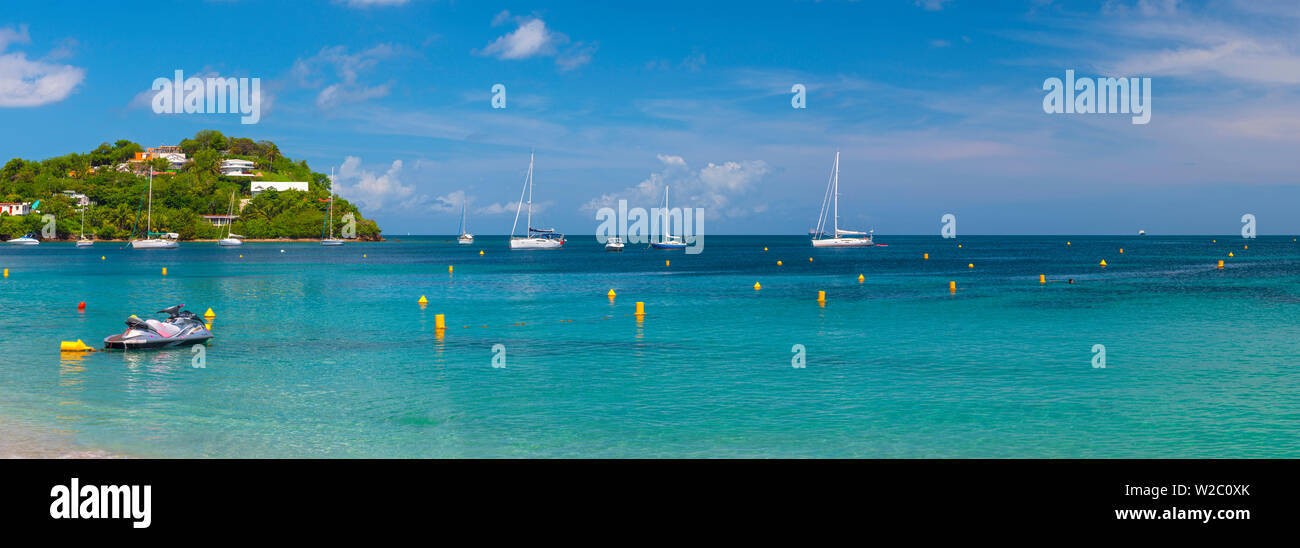 Karibik, Martinique, Pointe du Bout, Anse Strasse Mitan Stockfoto