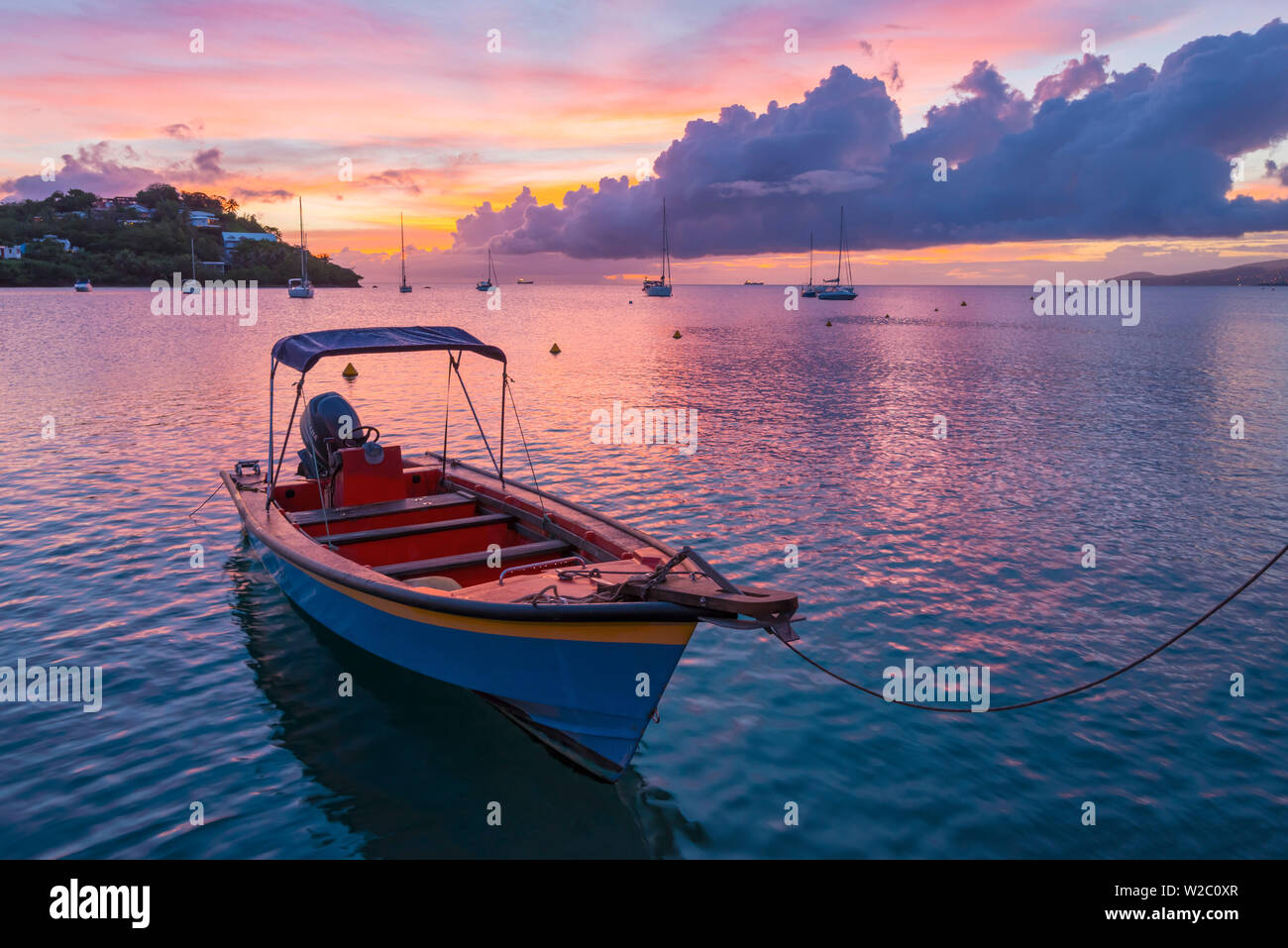 Karibik, Martinique, Pointe du Bout, Anse Strasse Mitan Stockfoto