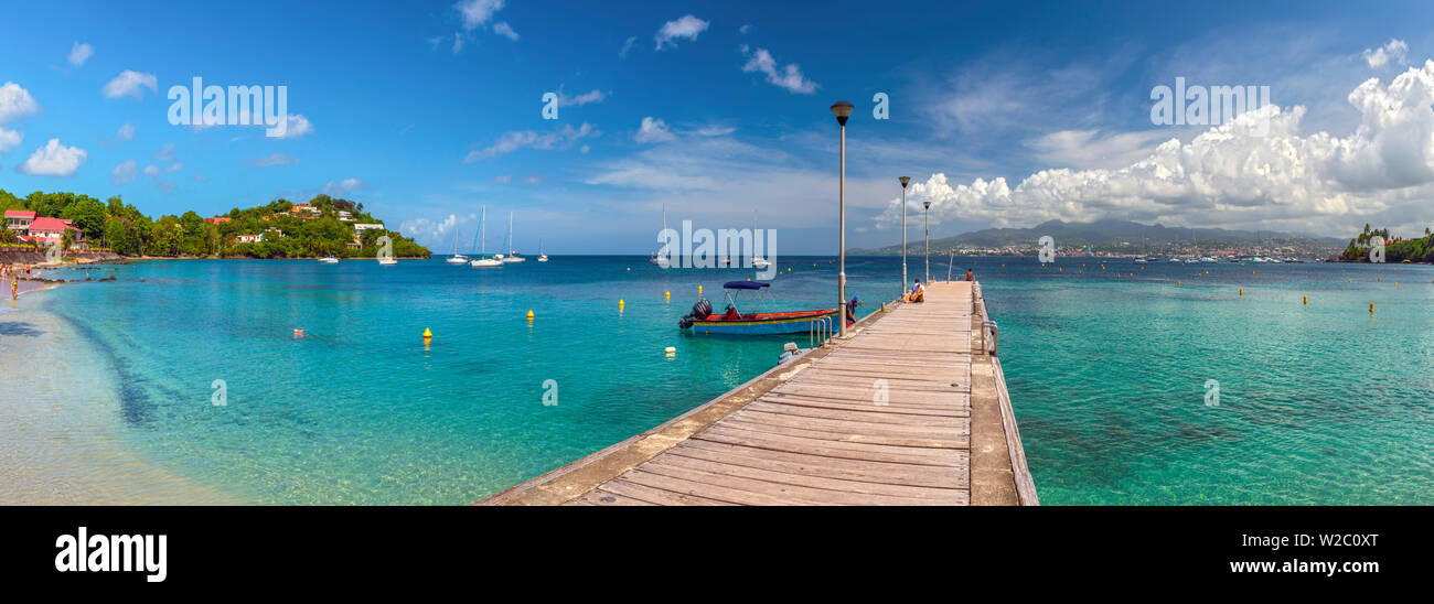 Karibik, Martinique, Pointe du Bout, Anse Strasse Mitan Stockfoto