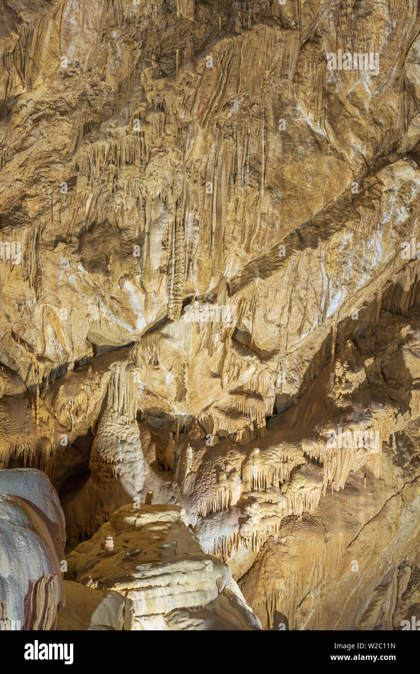 Höhle von Achali Atoni Interieur, neue Athos, Abchasien (Georgien) Stockfoto