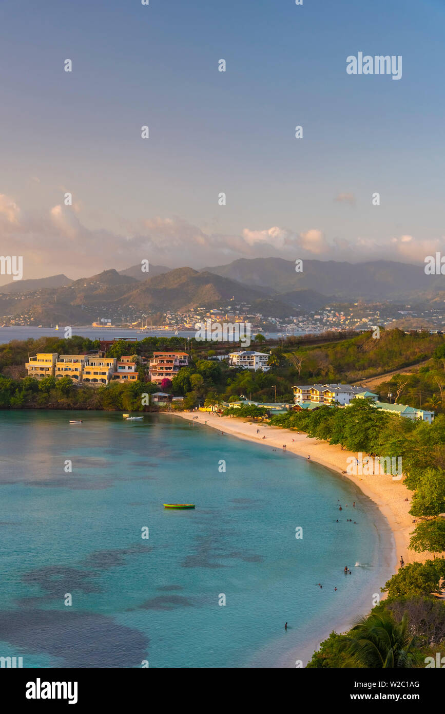 Karibik, Grenada, Morne Rouge Strand, Grand Anse Bay über Stockfoto