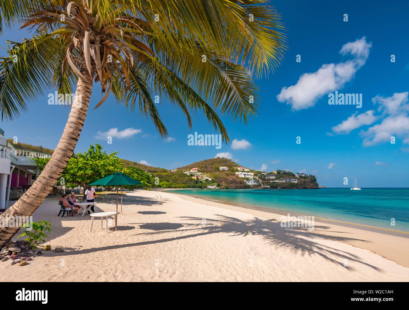 Karibik, Grenada, Morne Rouge Strand Stockfoto